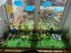 В детском саду прошёл конкурс огород на подоконнике.
